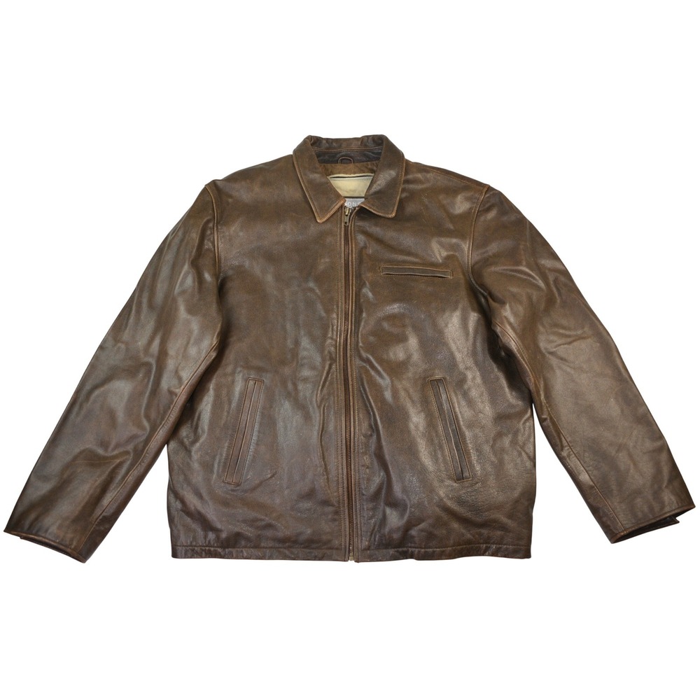 Wilsons Leather M Julian Mens XL Brown Leather‎ Jacket Thinsulate Liner Bomber
